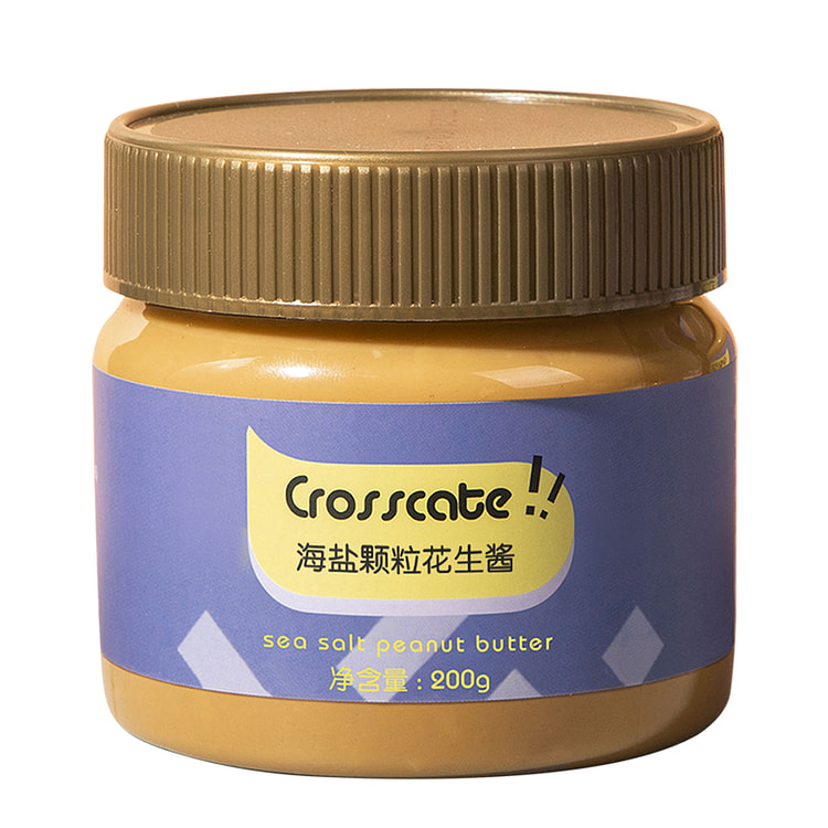 crosscate 海盐颗粒花生酱 200g*1瓶