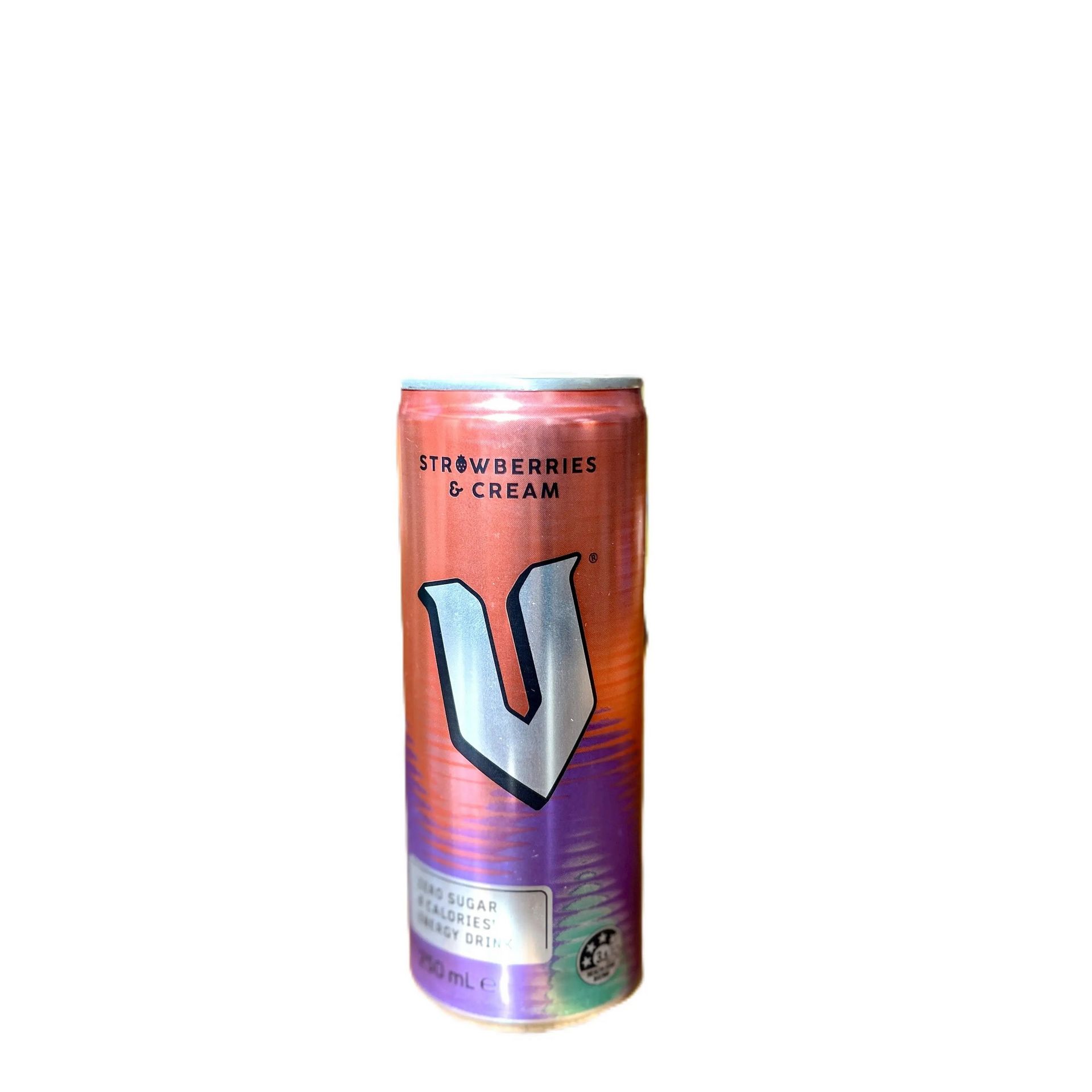 V Energy Drink Strawberries & Cream Flavor 1 each