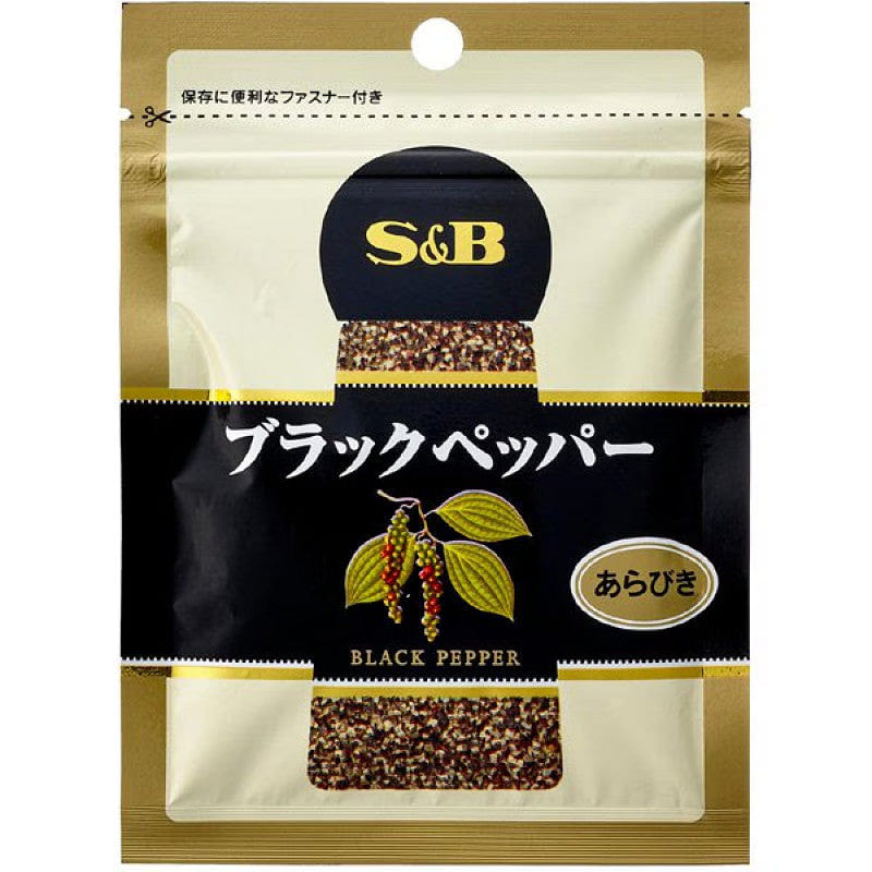S&B Coarse Ground Black Pepper 33g 1 each
