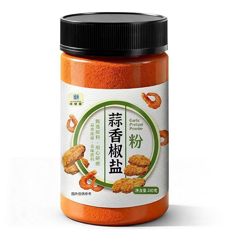 华银春 蒜香椒盐粉 210g 1 瓶