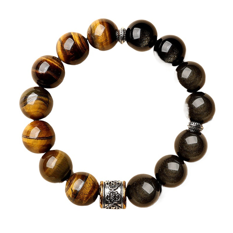 吉照堂 天然黄虎眼金曜石手串珠以祝福  14mm 1 盒