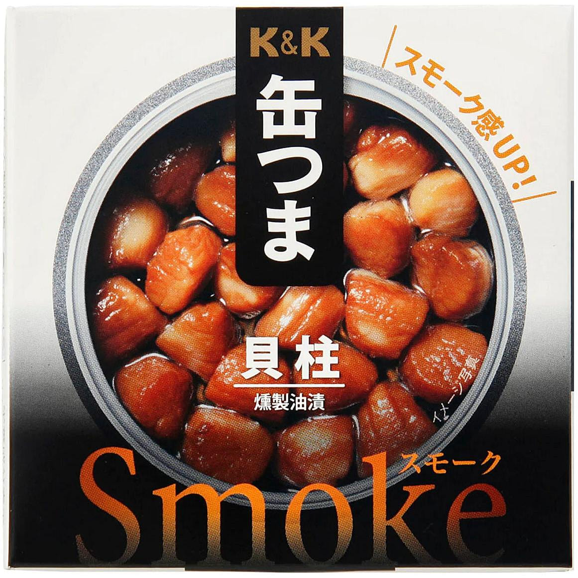 Canned Food Scallop KANTSUMA Smoke Oil Preserved Prepared Snack Japanese 50g 1 can 1 each