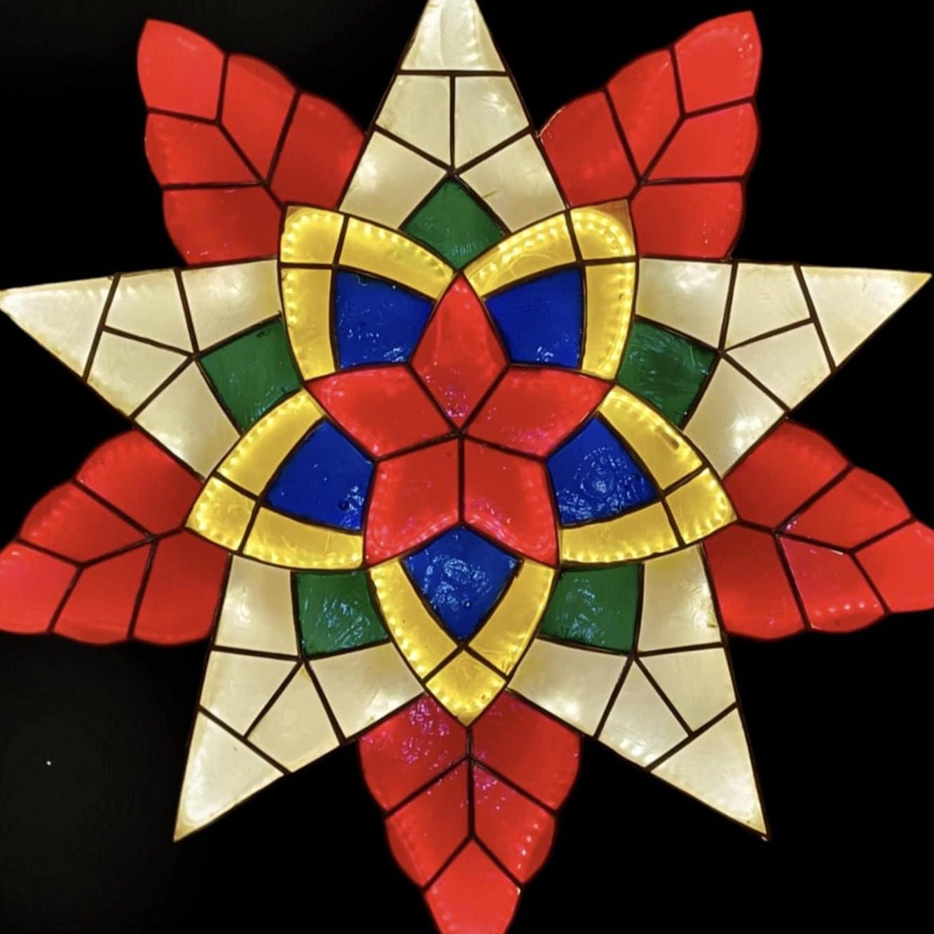 Merry Starlight Capiz Parol-Colored LED 20 INCH 1 each