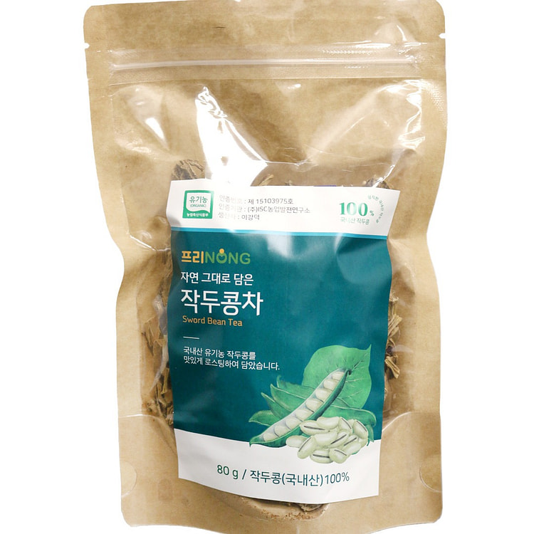 FREENONG 韩国有机刀豆茶 无咖啡因 80g 80 克