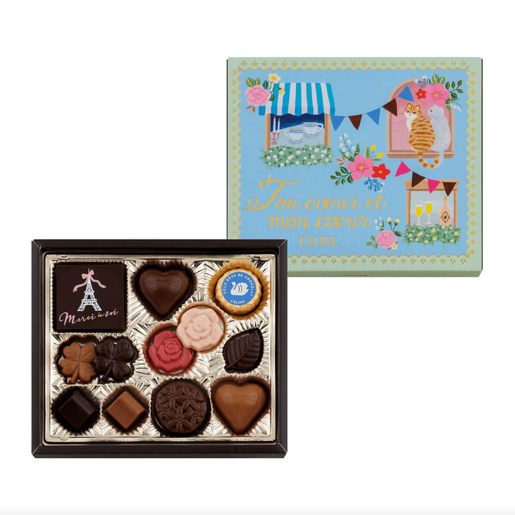 Morozoff情人节限定CALINE巧克力12枚 1 盒