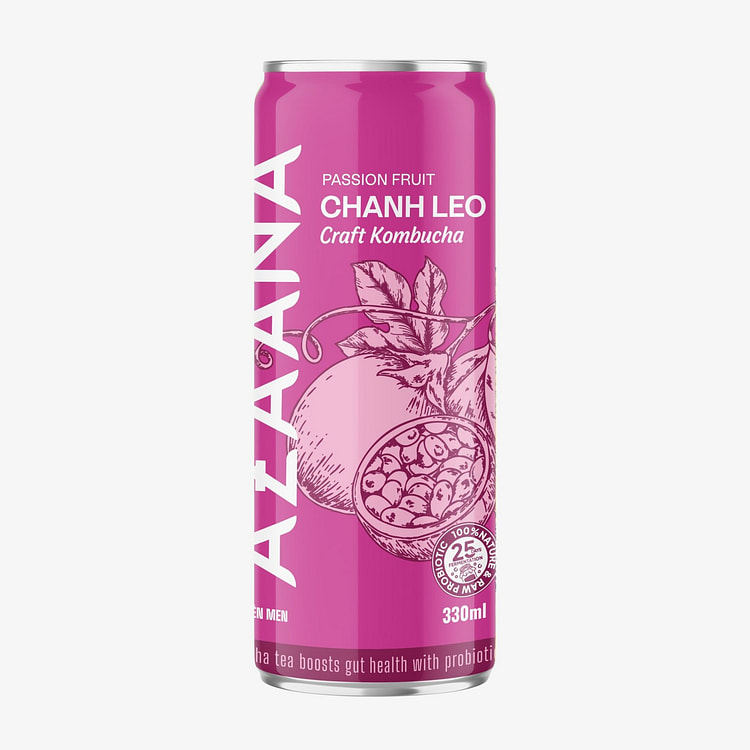 Azaana Kombucha Passion Fruit 330ml