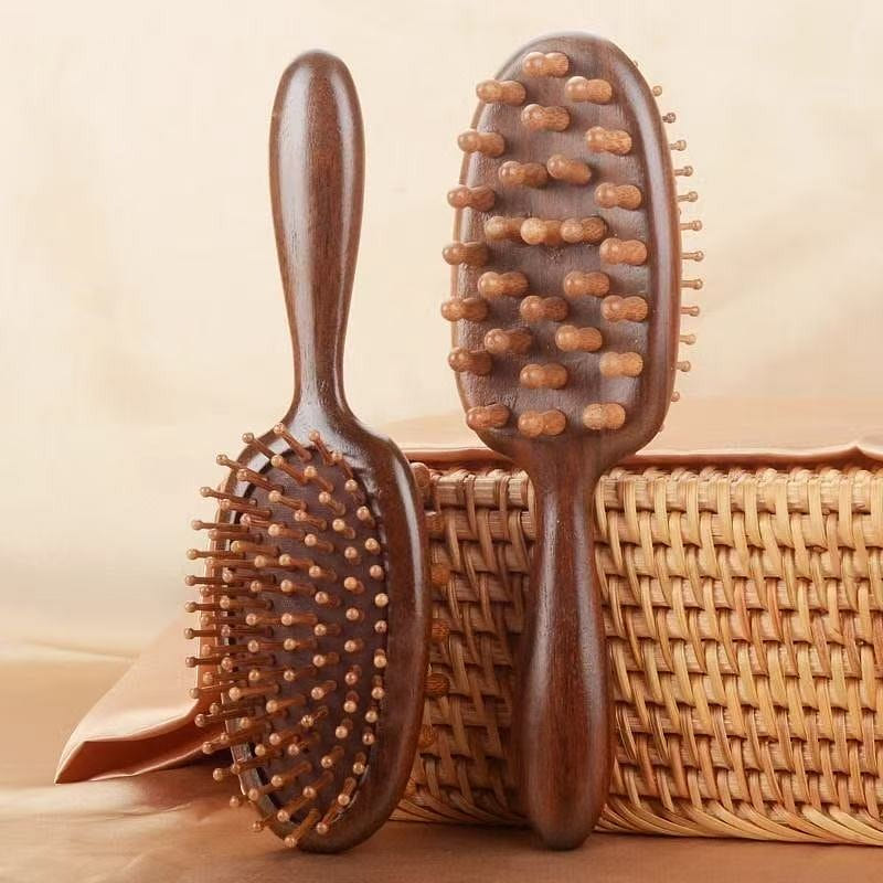 Sandalwood long hair comb hair meridian comb 1 bunch