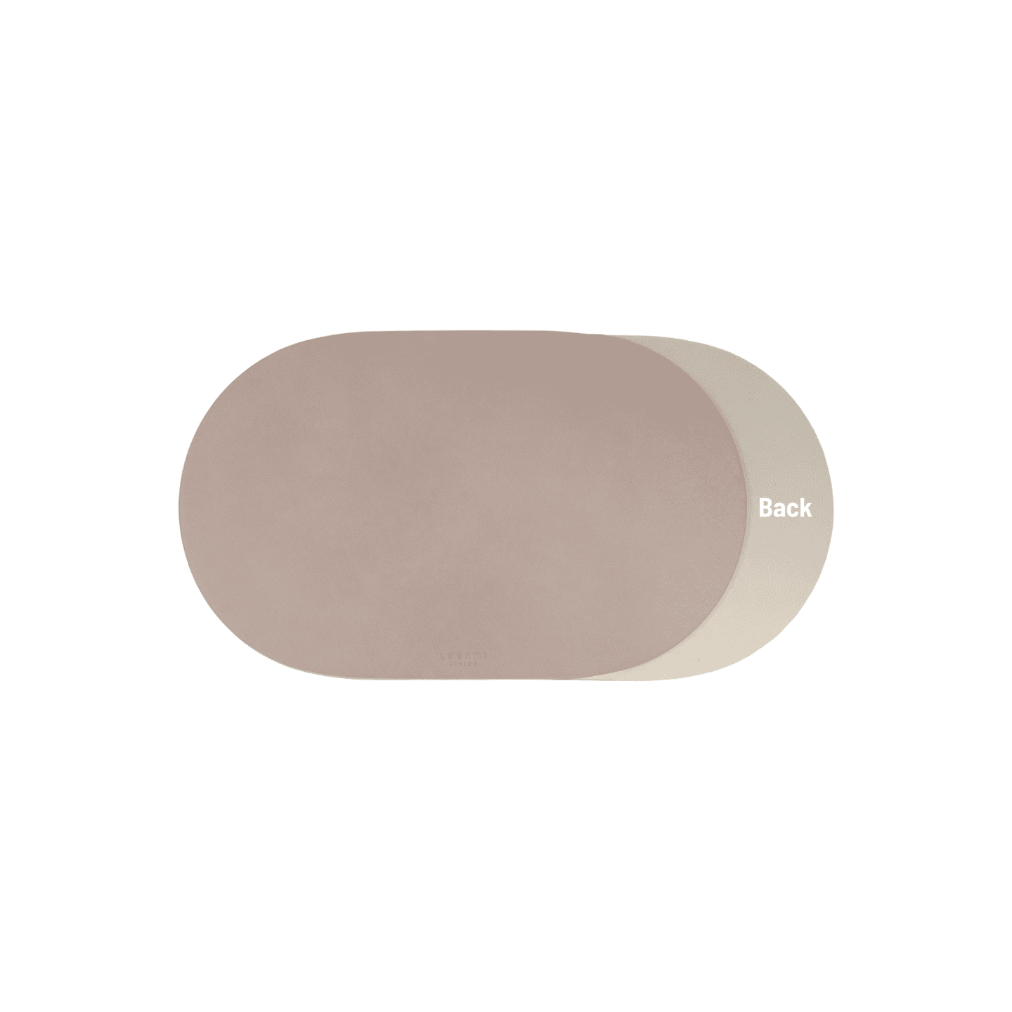 Le’enmi Oval Double-Sided Leather Tray – Latte / Small 1 each