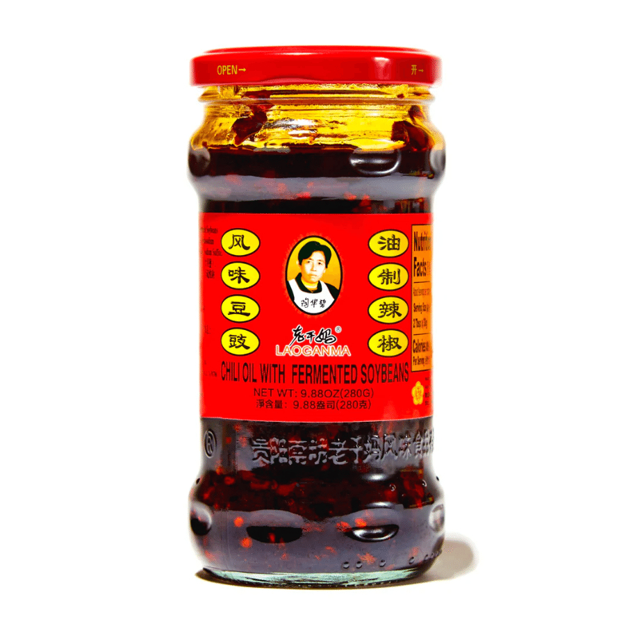 Chili Oil with Black Soybean in Jar 280g 1 bottle