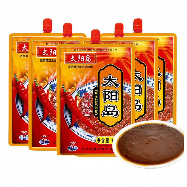 太阳岛 香辣酱拌饭拌面酱东北大酱 150g*5袋 750 克