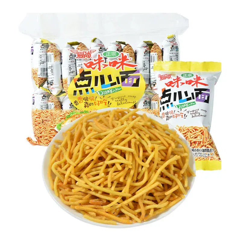 Mimi snacks noodles with crab yellow flavor 10g 10 g