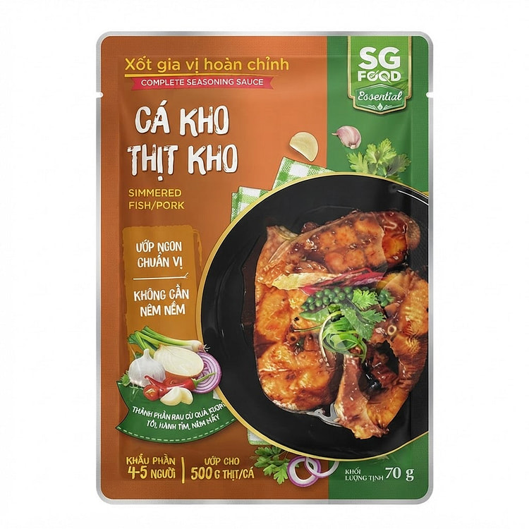 SG Food Simmered Fish or Pork Seasoning Sauce 70 g (min 2)