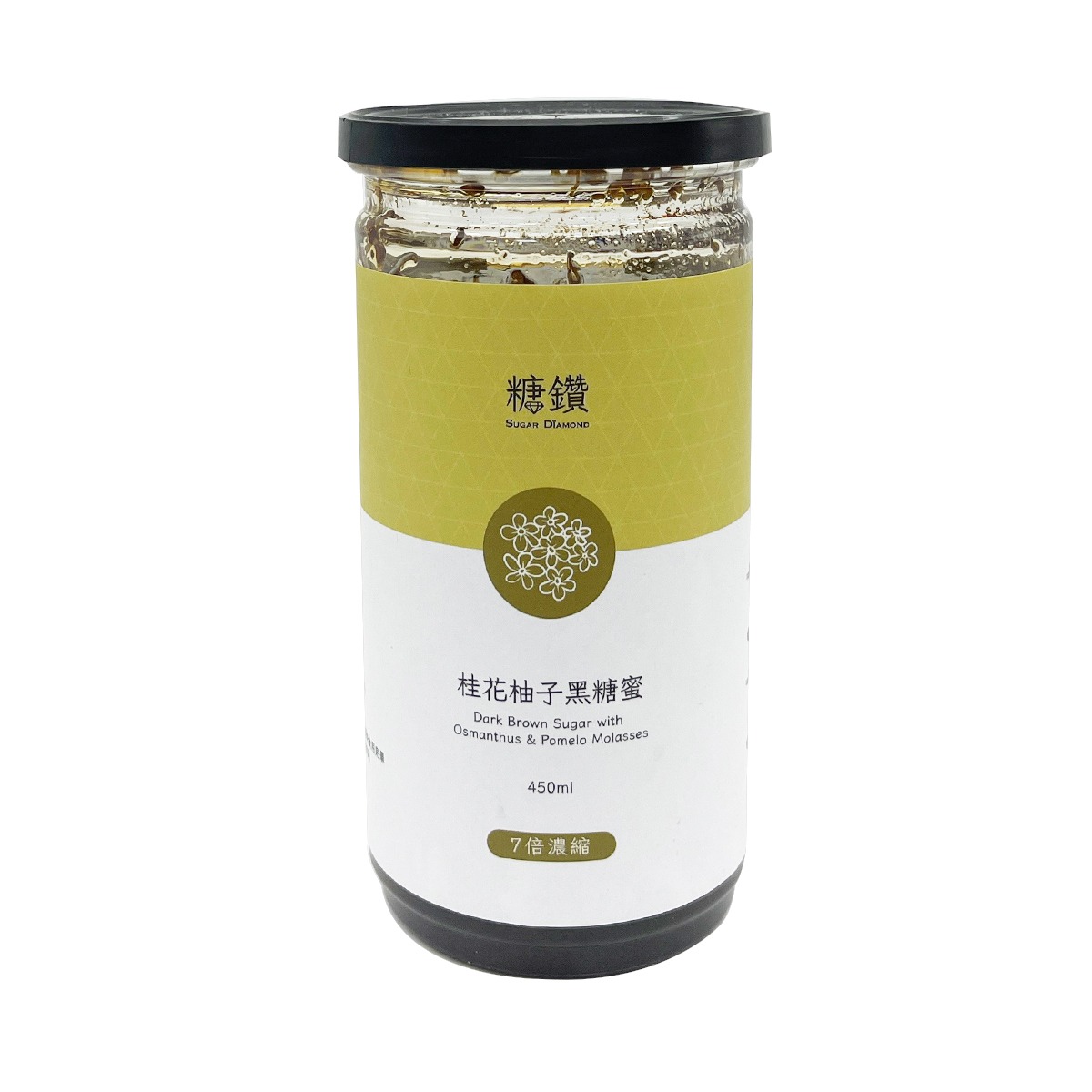 SUGAR DIAMOND Dark Brown Sugar With Osmanthus & Pomelo Molasses 450 ml