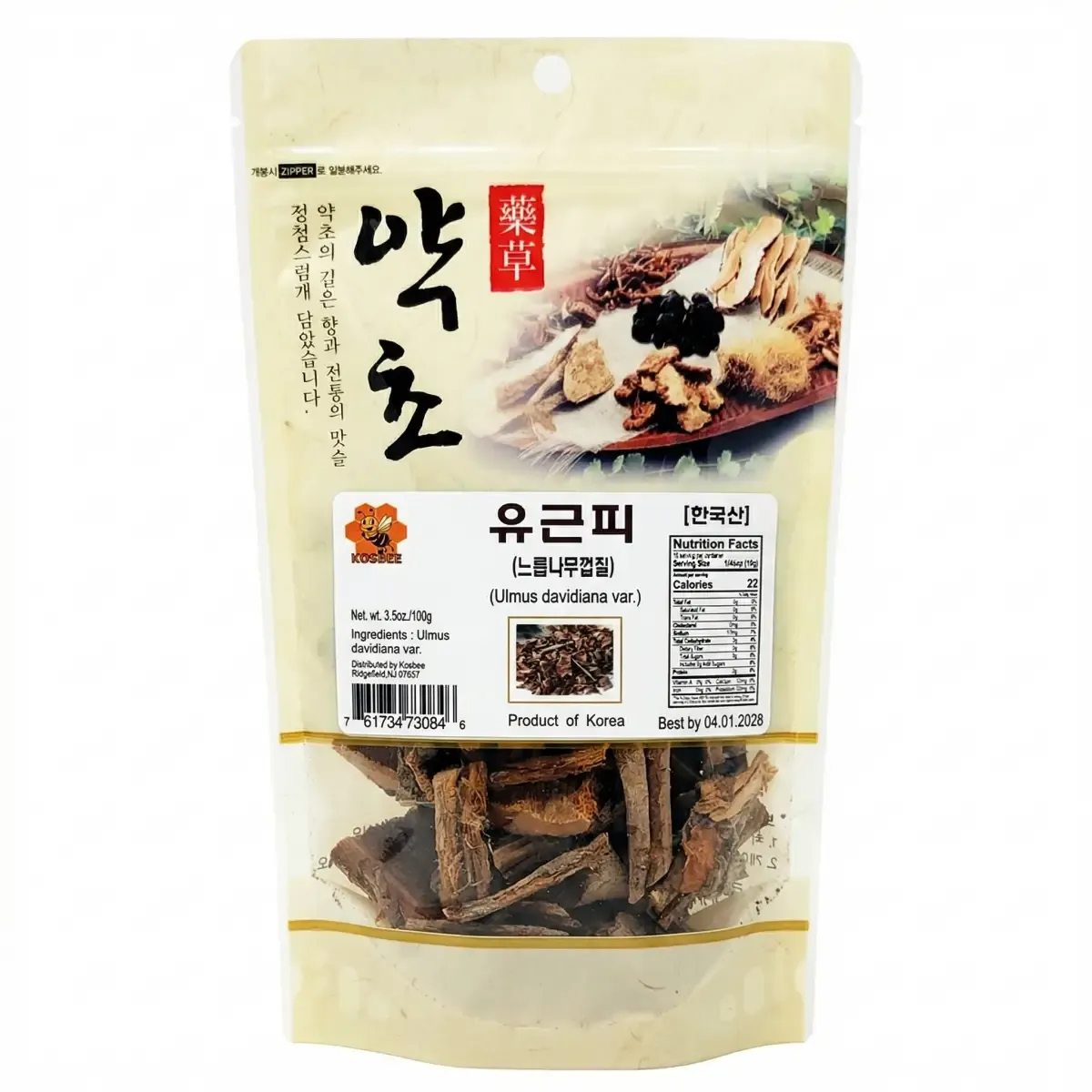 KOSBEE Korean Elm Bark (Ulmus) - 3.5 oz 1 each