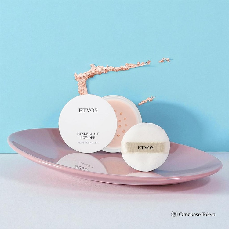ETVOS 矿物防晒定妆粉 粉色 米色