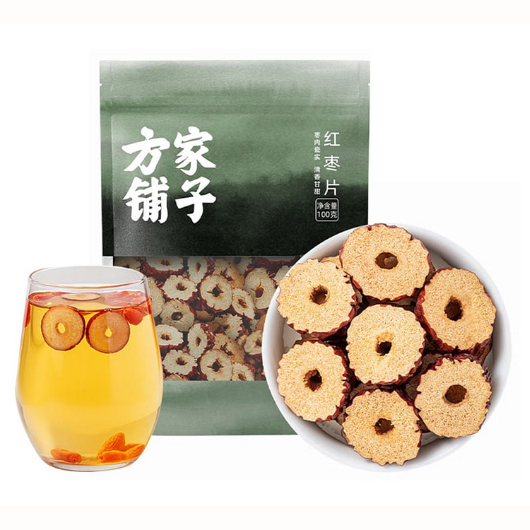 Fangjia Puzi Seed-Free Red Jujube Slices 100g 100 g