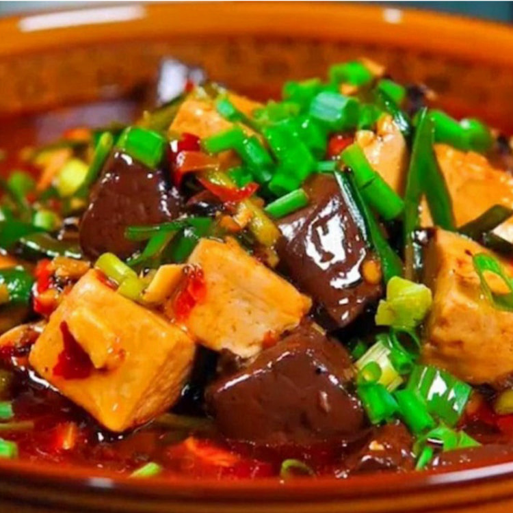 Spciy Duck blood and Tofu 450g