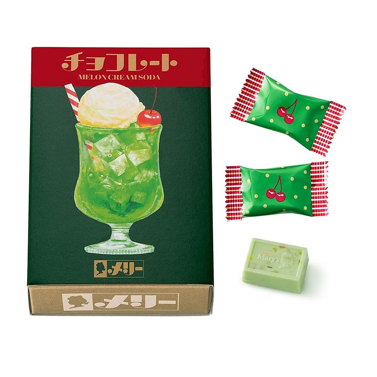 はじけるキャンディチョコレート。メロンクリームソーダチョコレート　5個入 1 箱