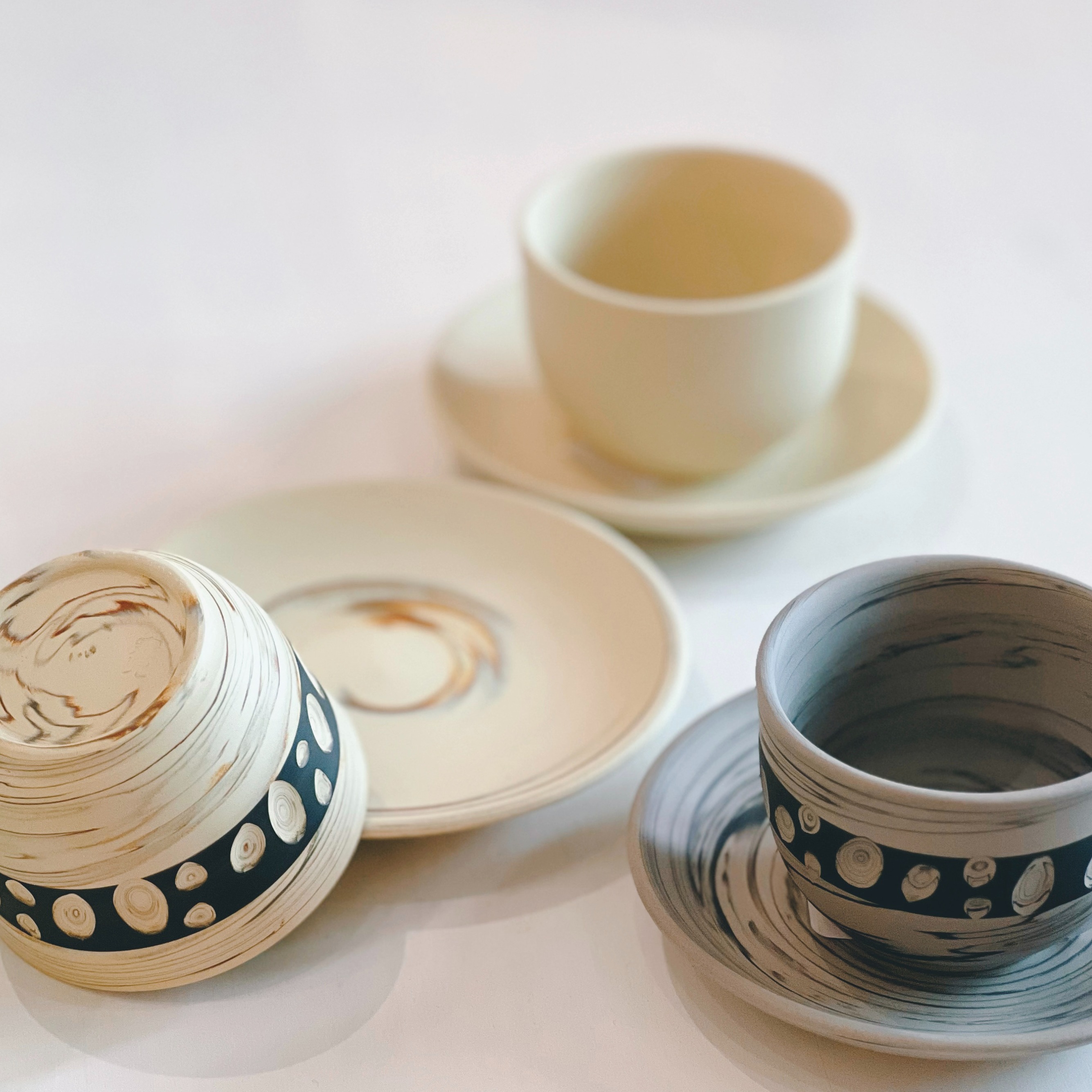 Get Artist Tokoname 堀田拓見 Colored Clay Cup w Saucer (Gift Box