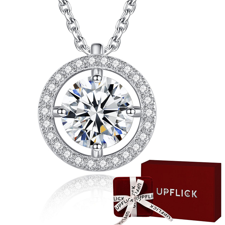 Success Moissanite Diamond Necklace 1 Carat