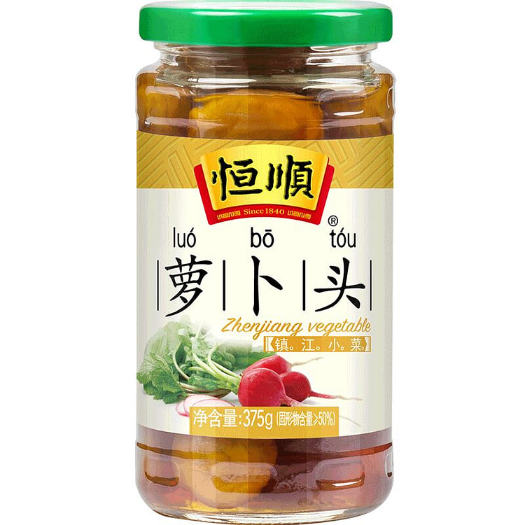 恒顺酱菜下饭开味伴侣腌制泡菜萝卜头375g*1瓶