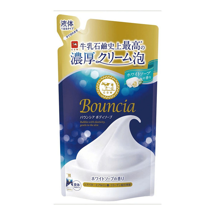 Cow Bouncia Moist Rich Foam Wht Soap Refill 360ml 1 count