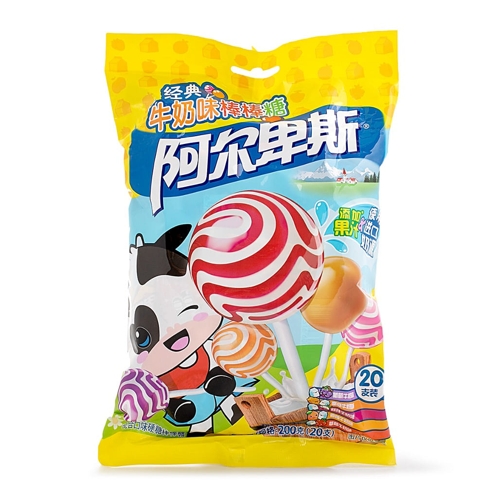 阿尔卑斯 经典牛奶味棒棒糖 200 克