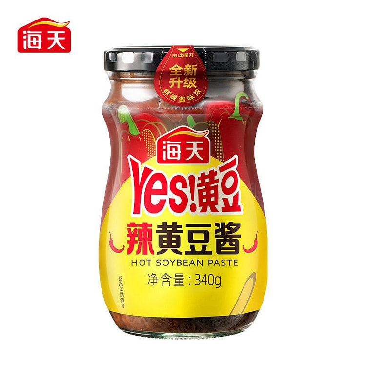 海天辣黄豆酱拌饭酱下饭酱拌面炒菜东北酱340g 340 克