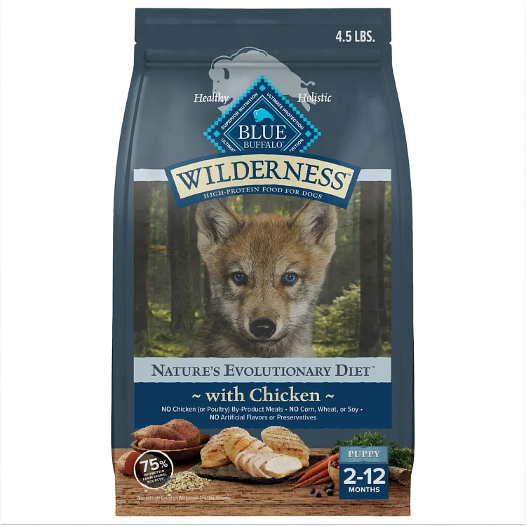 Blue Buffalo Wilderness High Protein Dry Puppy Foo 60 box
