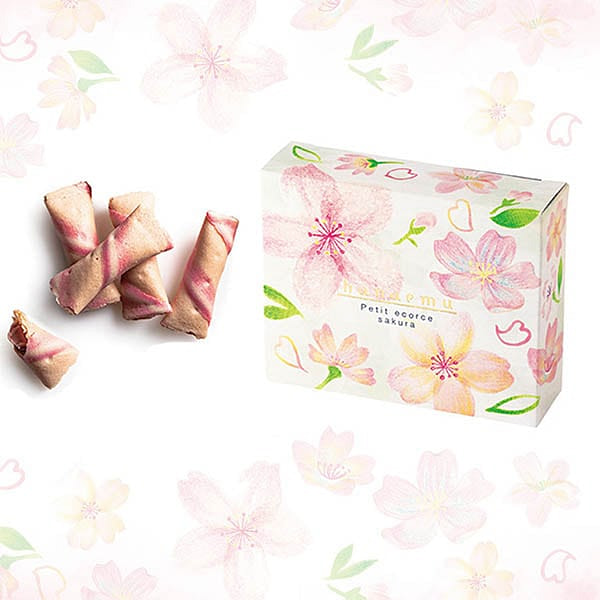 本高砂屋 樱花味 巧克力蛋卷 35g