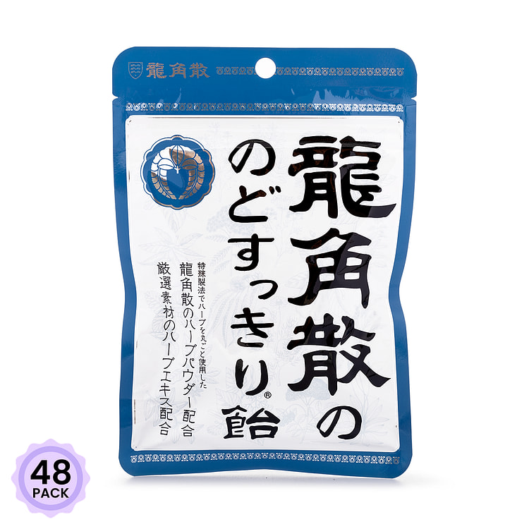 龙角散 草药润喉糖 原味 1 份*48 包