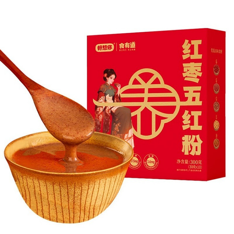 好想你 红枣五红粉 五红汤红豆红米花生枸杞山药冲饮 300 克