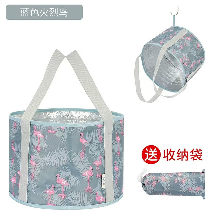 可折叠水桶足浴盆浴缸袋泡脚袋旅行露营30*20cm