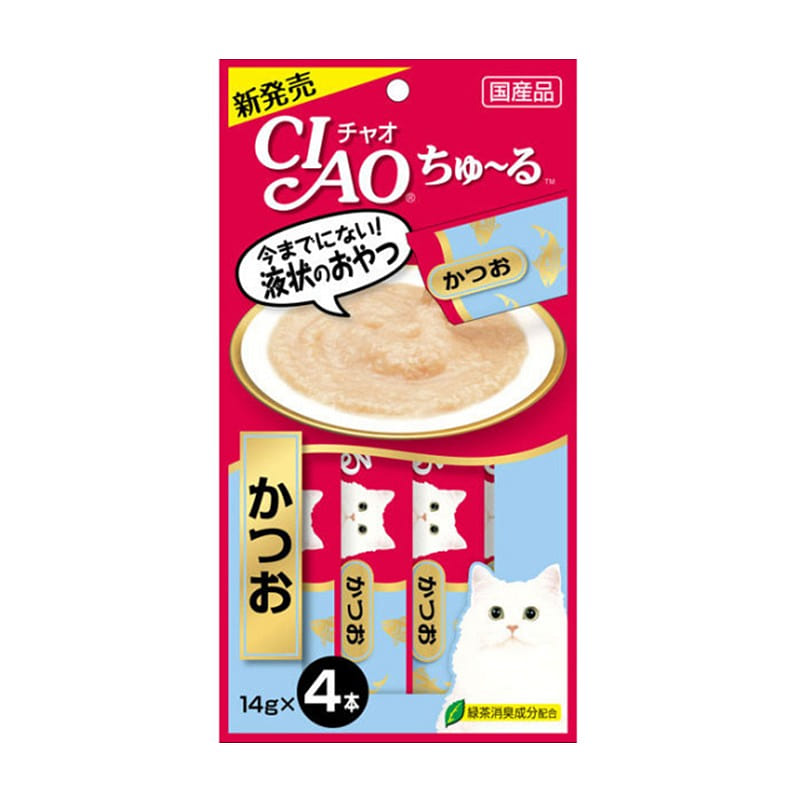 Inaba Pet Food Ciao tulle bonito 14g x 4 pieces 1 each