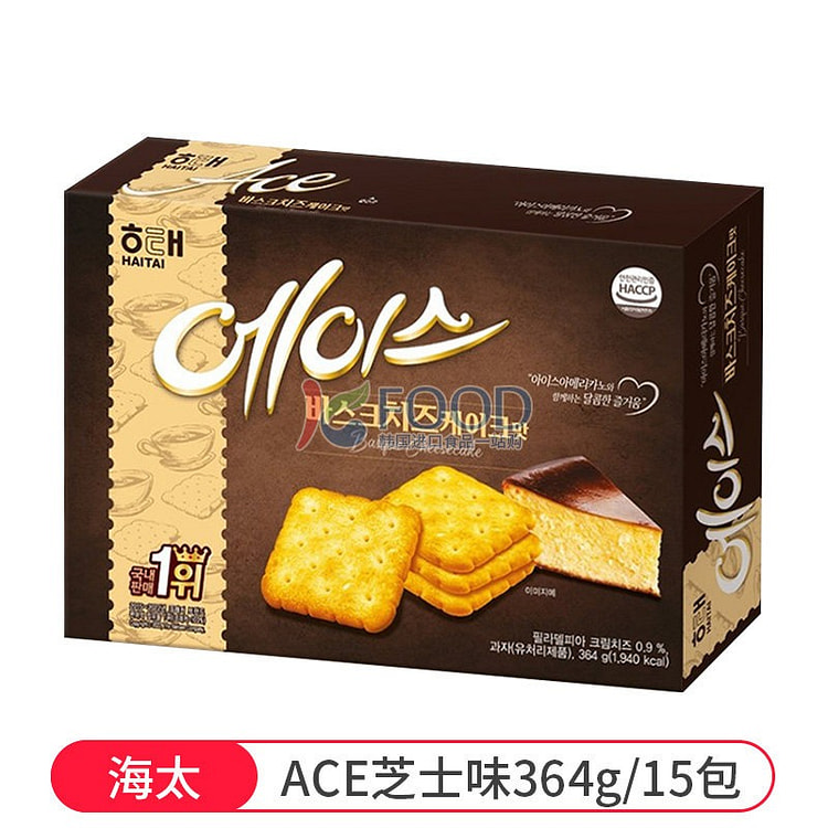 海太牌ACE 芝士味饼干364g零食苏打饼咸味饼干 364 克