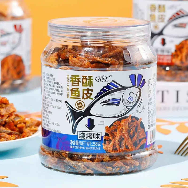 Boxiang Crispy Cod skin vegetarian meat barbecue f 1 can