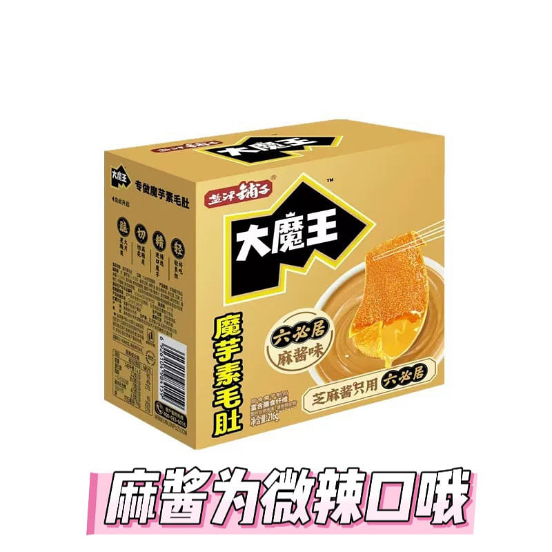 12包 盐津铺子 大魔王六必居麻酱素毛肚 216 克
