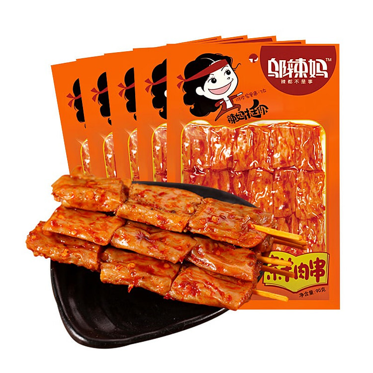 邬辣妈 素羊肉串 豆干辣条 豆腐干 450g