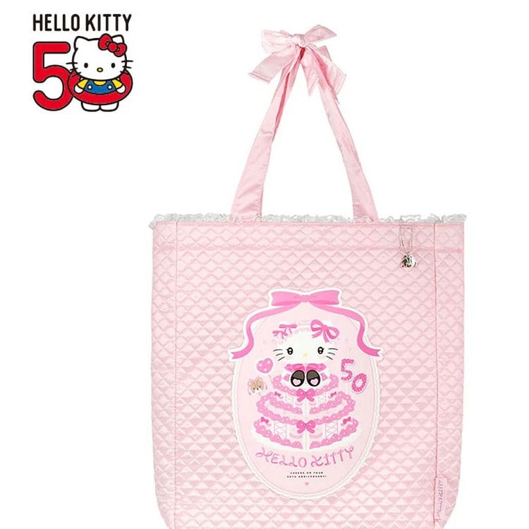 三丽鸥Hello Kitty50周年粉色蕾丝边挎包