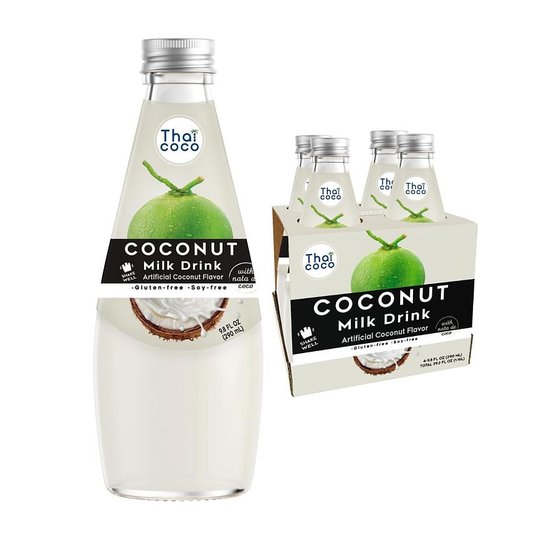 Thai Coco 原味椰奶饮料 含椰果  4瓶装