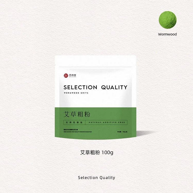 百哉堂纯艾草粗粉100g*1罐 100 克