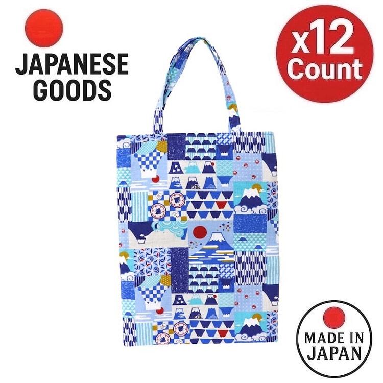 Mt. Fuji Print A4 Tote Bag Made in Japan