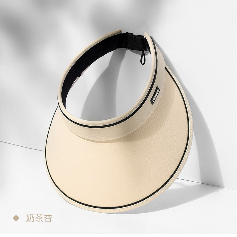 Summer Women’s Hollow Top Hat Adjustable Hat Circumference Milk Tea Apricot 1 count