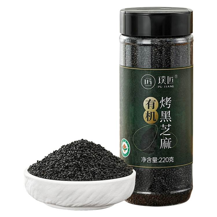 璞匠有机黑芝麻炒熟*1瓶