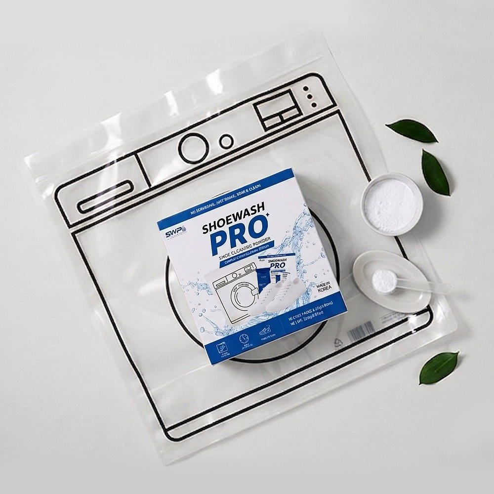 SHOEWASH PRO Shoe Wash Kit 10 Detergent Packs 1 box