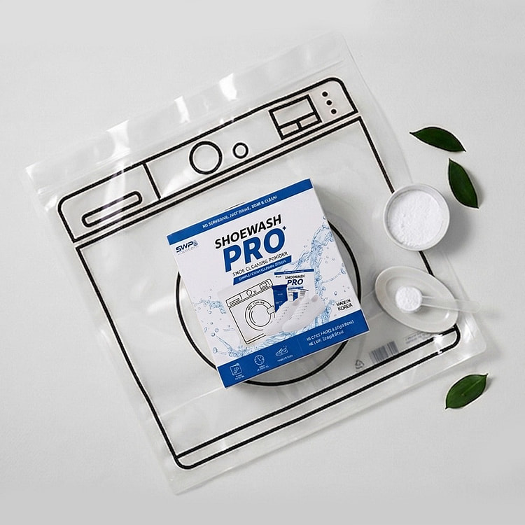 SHOEWASH PRO Shoe Wash Kit 10 Detergent Packs 1 box