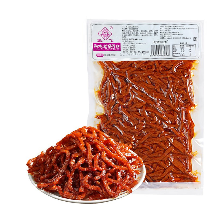 张飞龙须豆腐丝麻辣味150g*2四川特产豆腐干冷吃豆干休闲零食下酒小吃