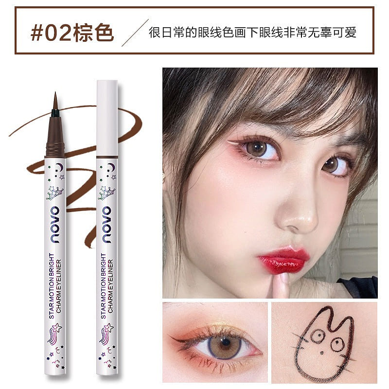 NOVO 5375 Freewheeling Colored Eyeliner Pencil Coffee Brown 1 each