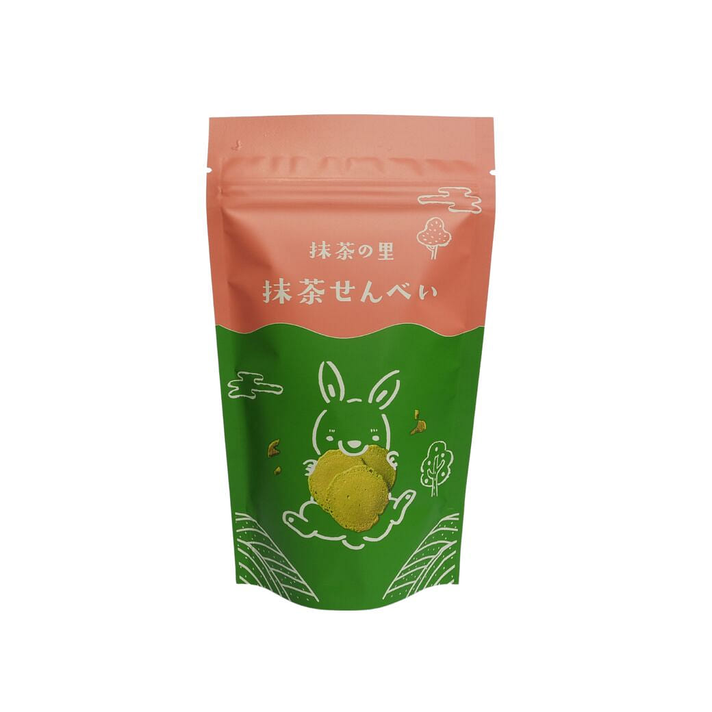 Shoubien Matcha Rice Crackers 60g bag 1 each