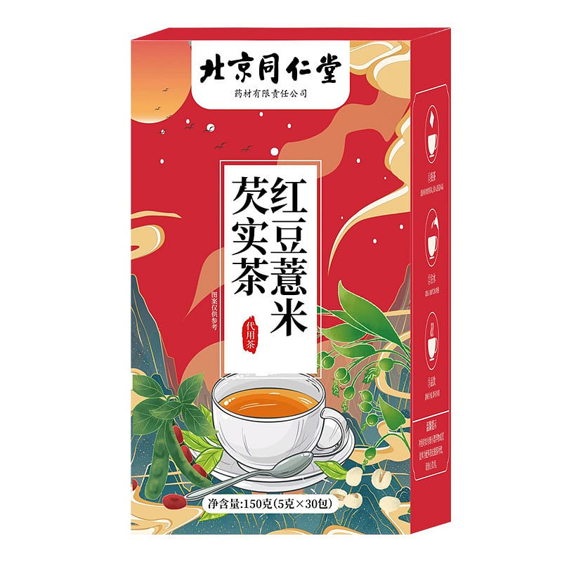 [Beijing Tongrentang Authentic] Red bean Coix seed Gorgon Tea 150g/ box 150 g